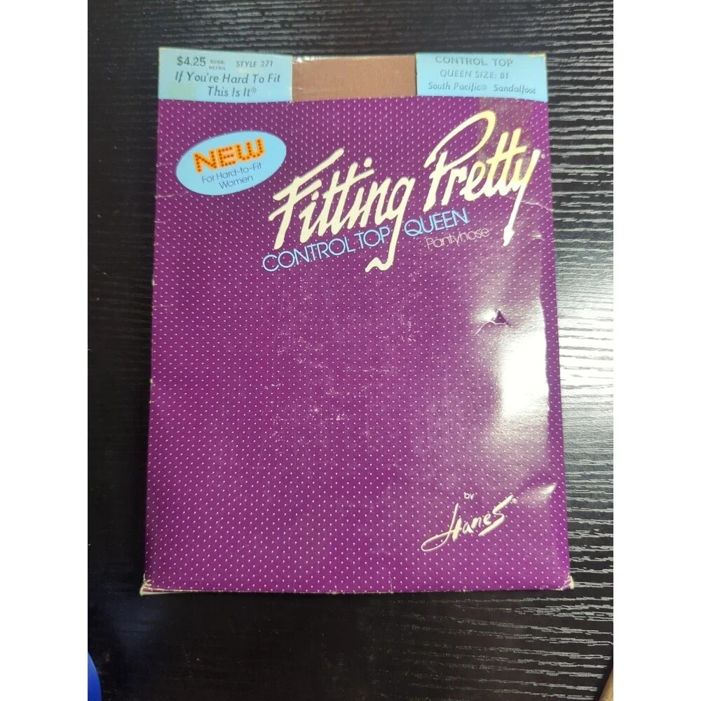 VTG Fitting Pretty Queen Control Top Pantyhose B1 South Pacific Sandalwood 271